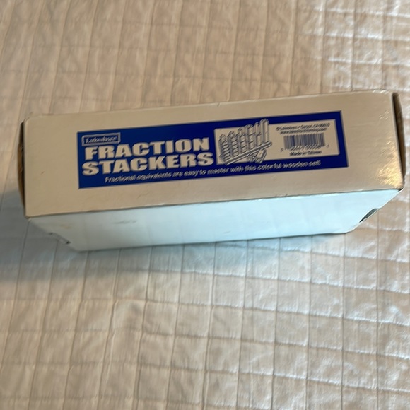 Lakeshore fraction stackers colorful wood set teach kids math homeschool student - Picture 3 of 5